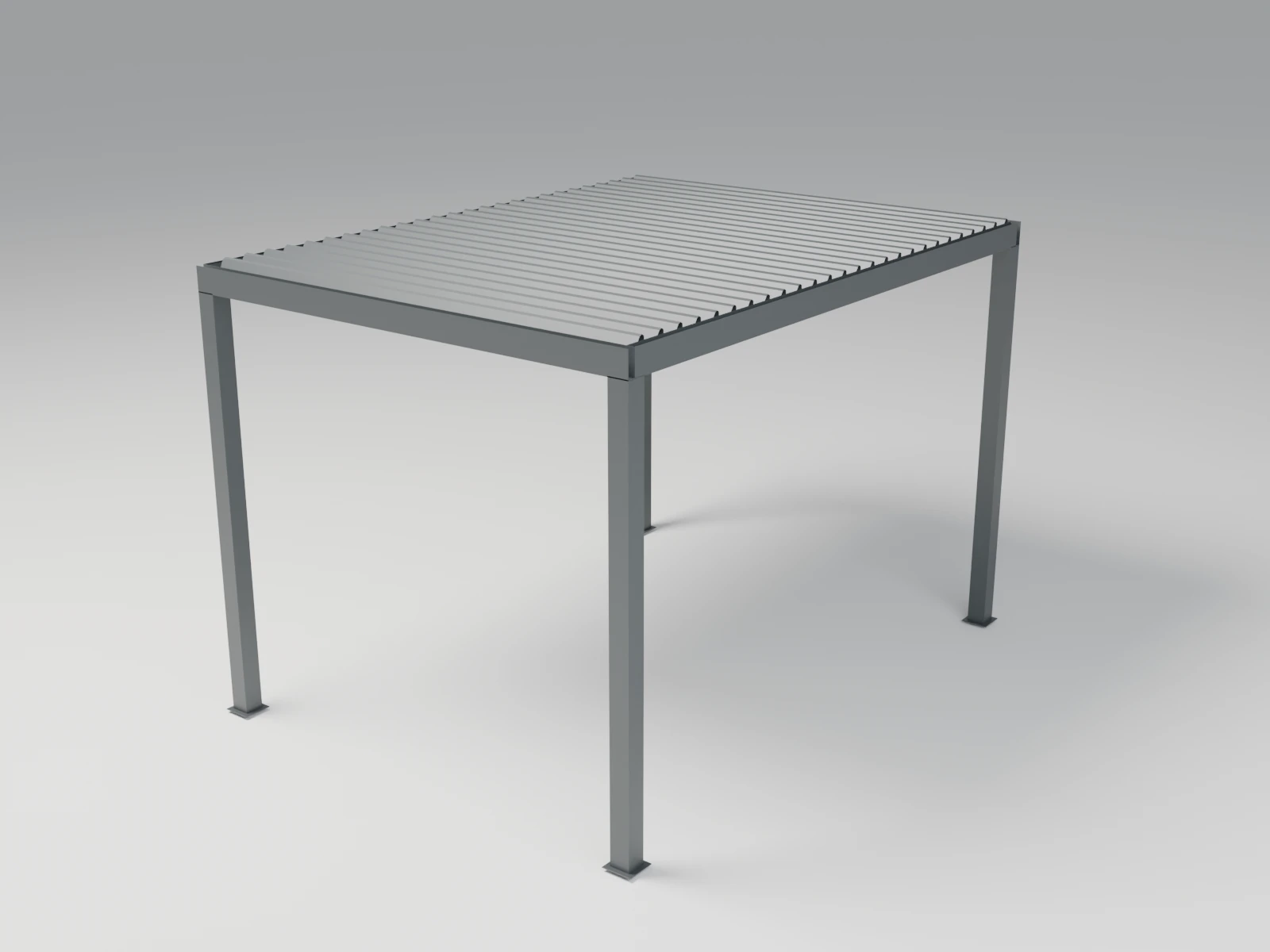 Louvano Sera Motorized Louvered Pergola, 3 × 4 m. Concept visualization · Not a customer installation